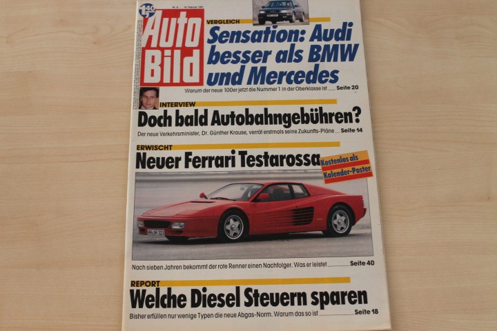 Deckblatt Auto Bild (08/1991)